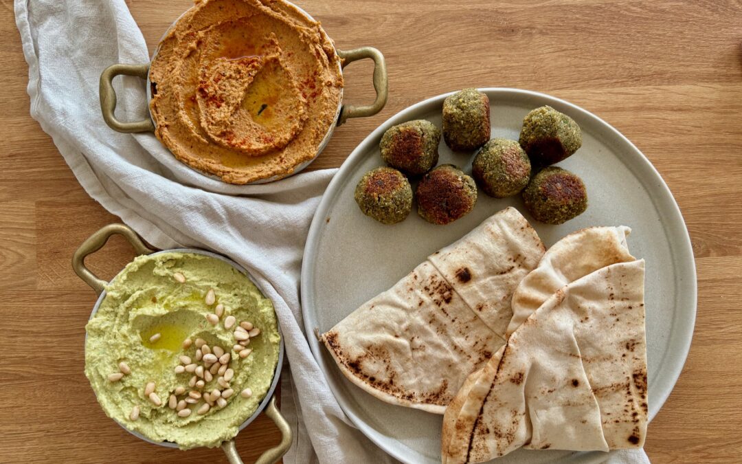 Hummus Two Ways: Basil & Sundried Tomato